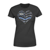 Apparel XS / Black Personalized Shirt - Dot And Paisley Flag Heart - DSAPP