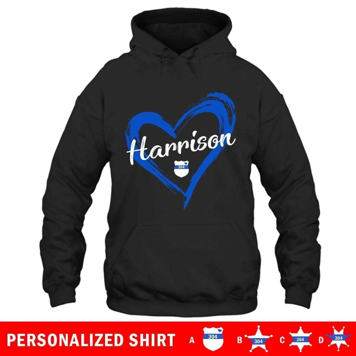 Apparel S / Black Personalized Shirt - Drawing Heart - DSAPP