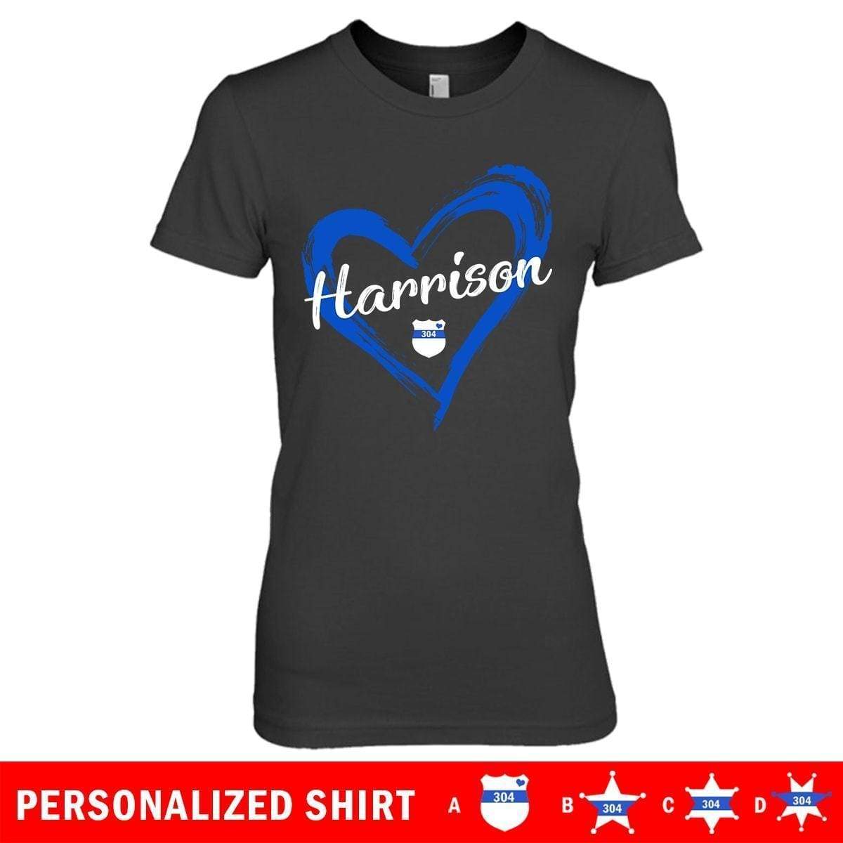 Apparel XS / Black Personalized Shirt - Drawing Heart - DSAPP