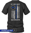 Apparel S / Black Personalized Shirt - Duty Honor Courage - Circle Star Flag - Standard T-shirt