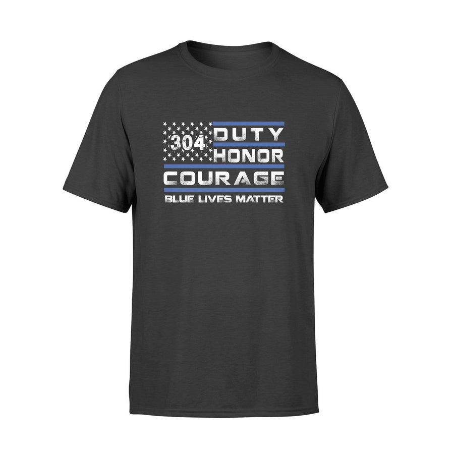 Apparel S / Black Personalized Shirt - Duty - Honor - Courage - Flag Stripes - DSAPP