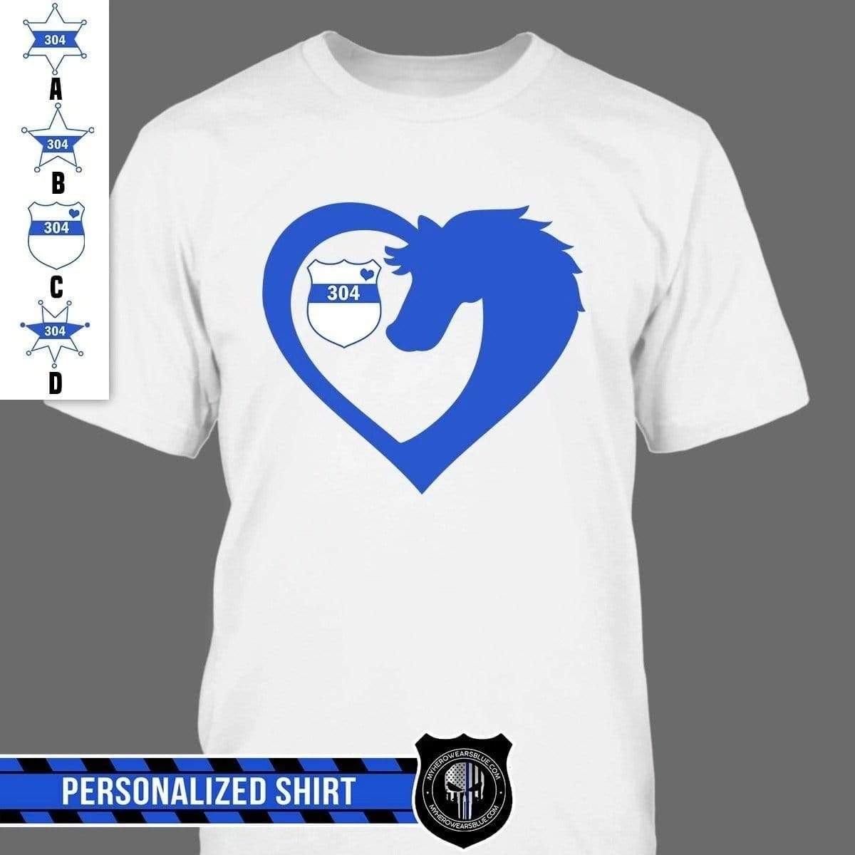 Apparel S / White Personalized Shirt - Everything I Need - Horse x Police - DSAPP