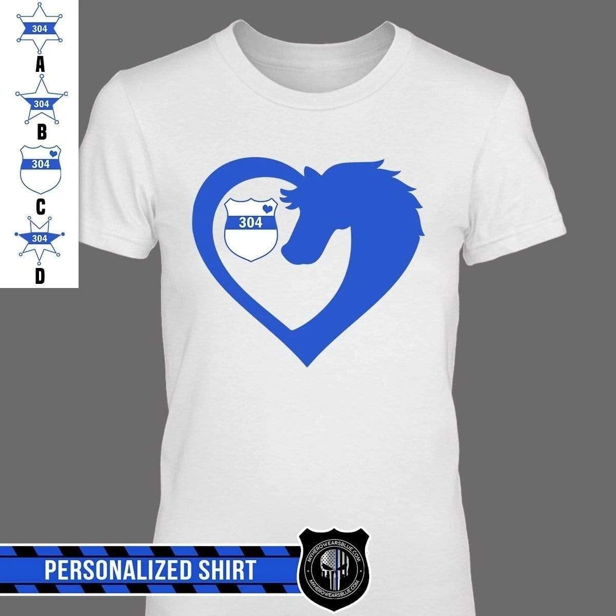 Apparel XS / White Personalized Shirt - Everything I Need - Horse x Police - DSAPP