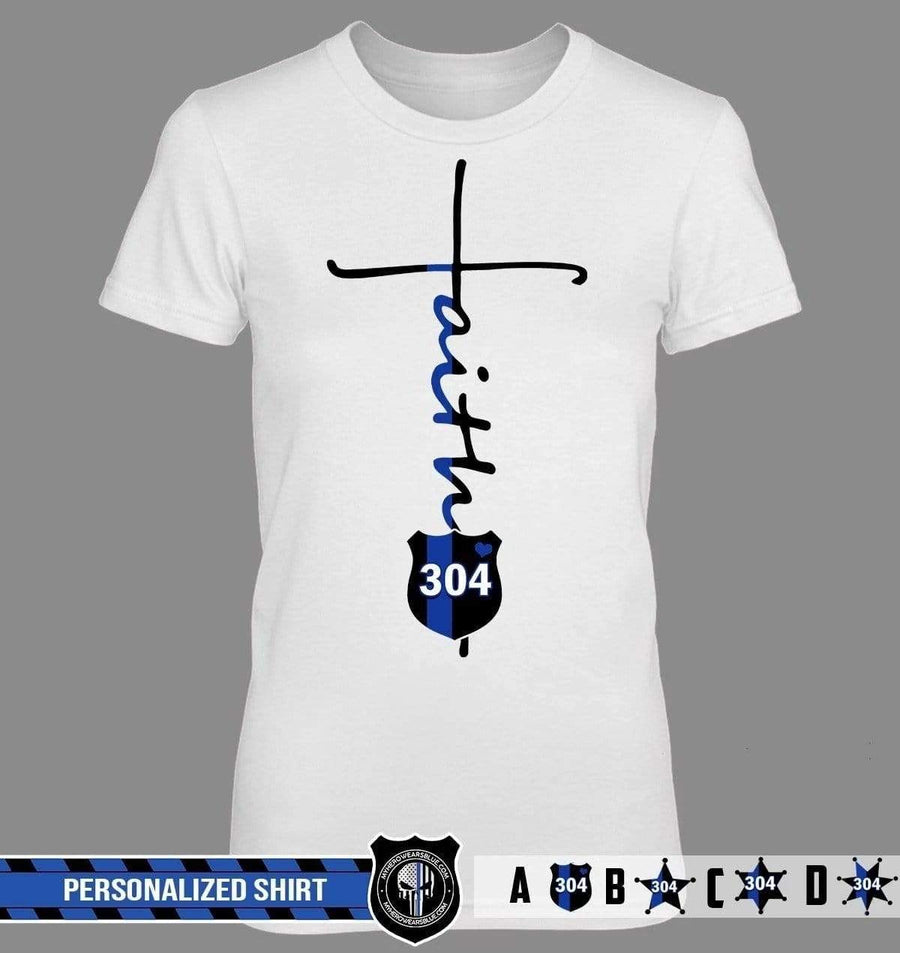 Apparel XS / White Personalized Shirt - Faith In Cross Shape - White Shirt - DSAPP