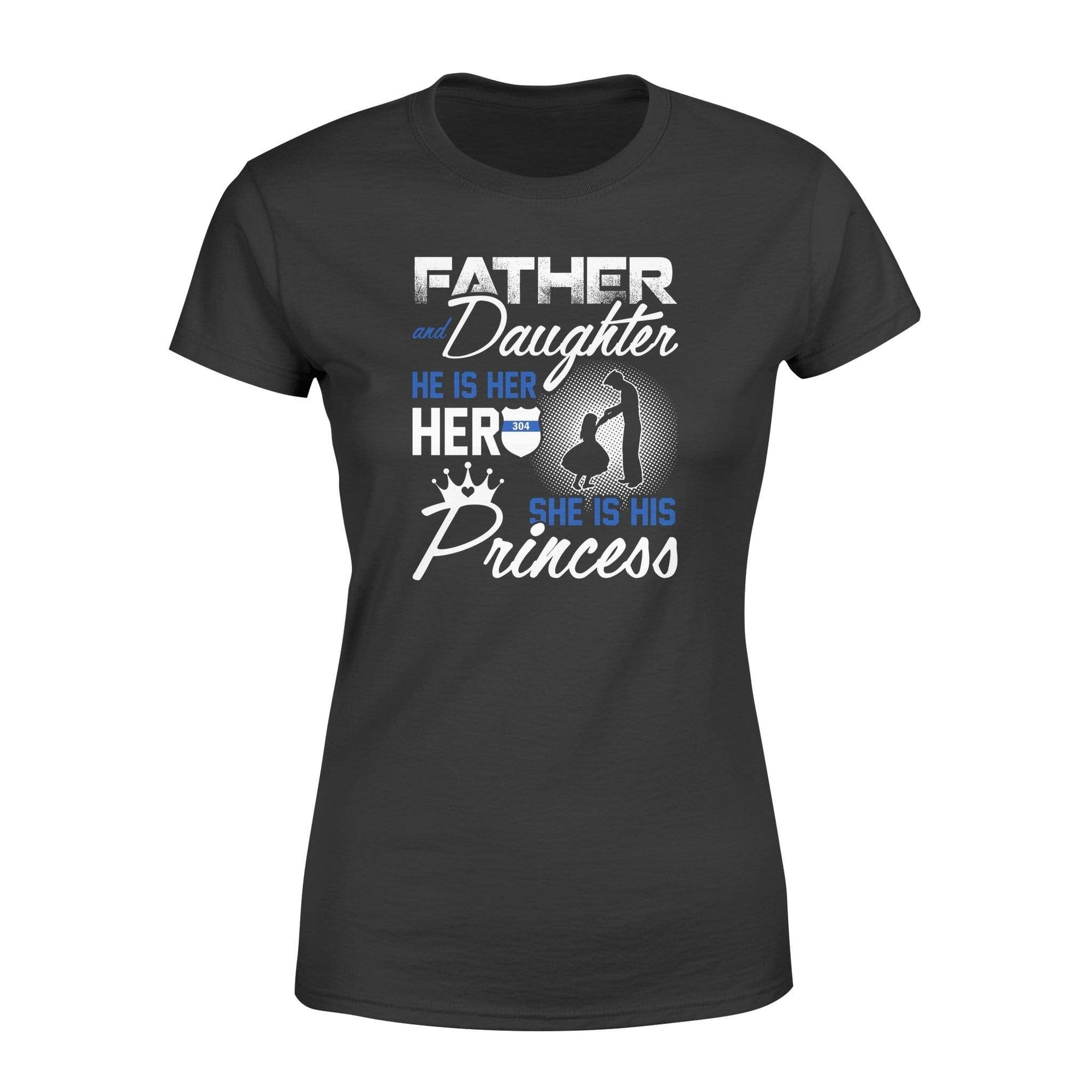 Apparel XS / Black Personalized Shirt Father Daughter Hero Princess Shirt - DSAPP