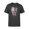 Apparel S / Black Personalized Shirt - Fire Mom - Distressed Thin Red Line Flag - DSAPP