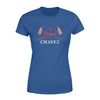 Apparel XS / Royal Personalized Shirt - Firefighter Axe Flag  - Standard Women's T-shirt - DSAPP