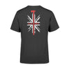 Apparel S / Black Personalized Shirt - Firefighter Axe UK Flag - Standard T-shirt