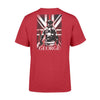 Apparel S / Red Personalized Shirt - Firefighter Bunker Gear UK Flag - Standard T-shirt