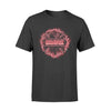 Apparel S / Black Personalized Shirt - Firefighter Emblem On Fire - Standard T-shirt