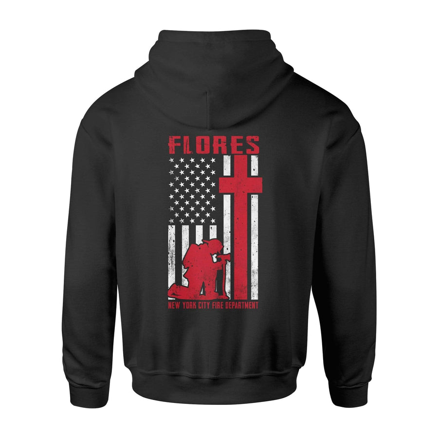 Apparel S / Black Personalized Shirt - Firefighter Kneeling - DSAPP