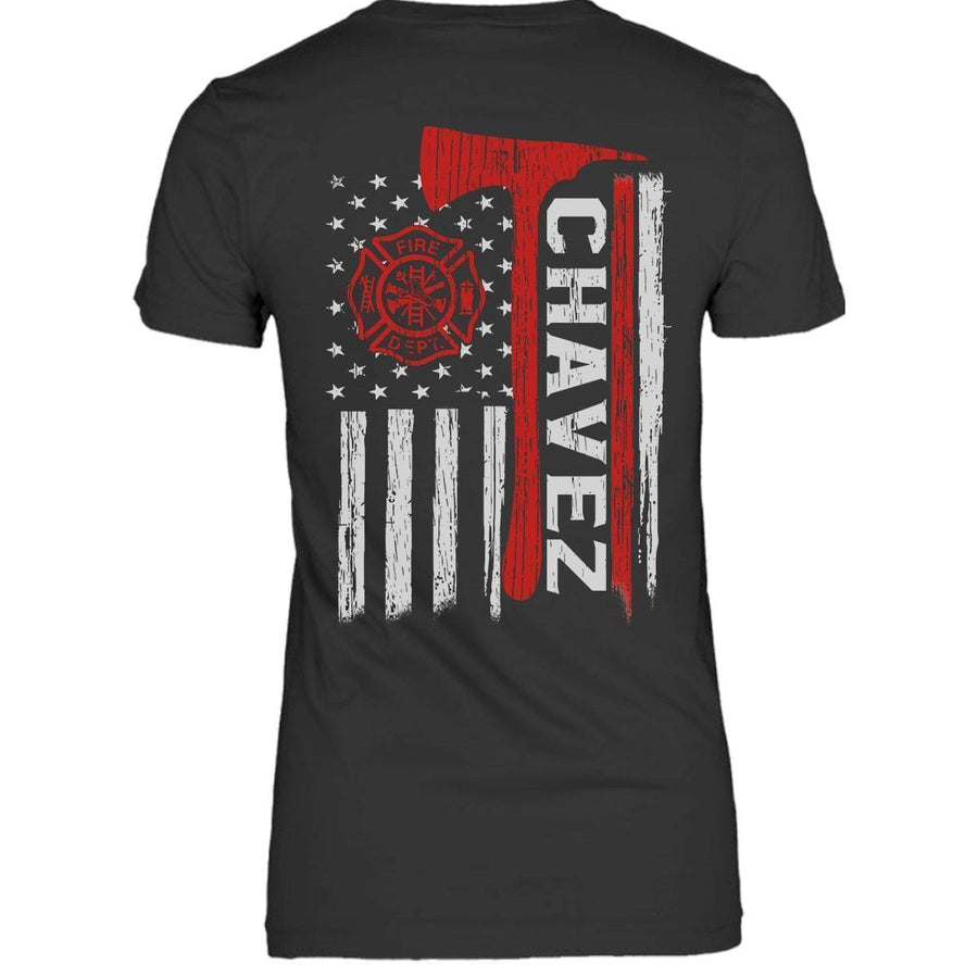 Apparel XS / Black Personalized Shirt - Firefighter Name - DSAPP