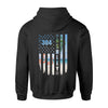 Apparel S / Black Personalized Shirt - Flamingo Police Flag - DSAPP