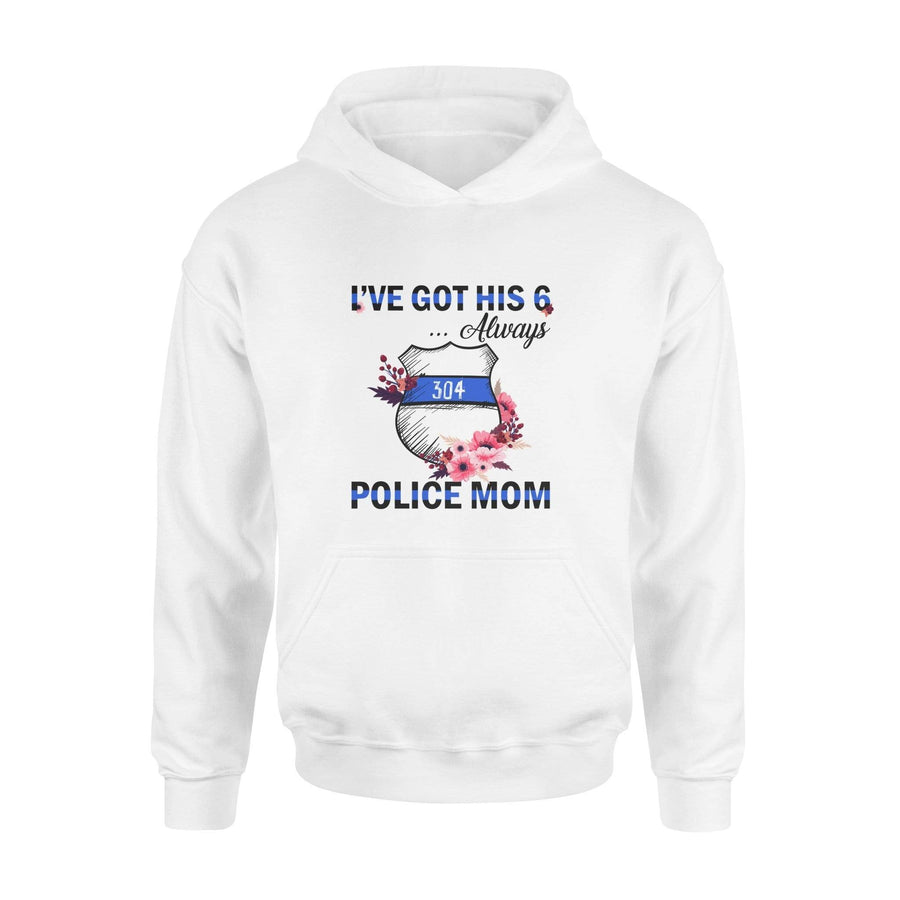 Apparel S / White Personalized Shirt - Floral - I've Got His Six - Police Mom - DSAPP