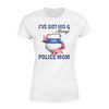 Apparel XS / White Personalized Shirt - Floral - I've Got His Six - Police Mom - DSAPP
