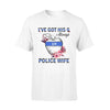 Apparel S / White Personalized Shirt - Floral - I've Got His Six - Teacher - Police Wife - Standard T-shirt