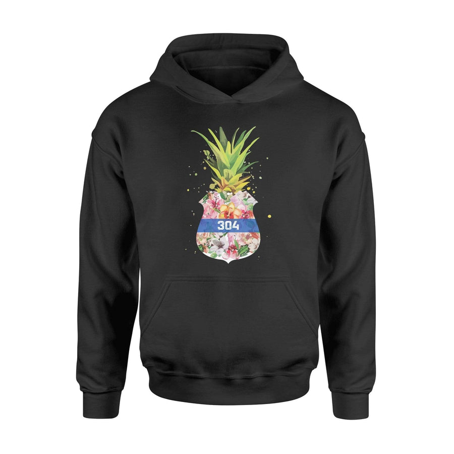 Apparel S / Black Personalized Shirt - Floral Pineapple Badge - DSAPP