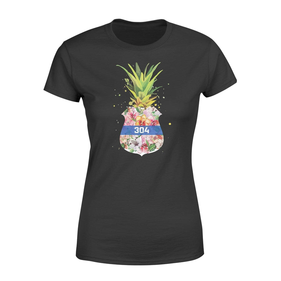 Apparel XS / Black Personalized Shirt - Floral Pineapple Badge - DSAPP