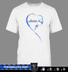 Apparel S / White Personalized Shirt - Flower Galaxy Heart - Police - DSAPP