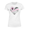 Apparel XS / White Personalized Shirt - Galaxy Flag Heart - Breast Cancer - Standard Women's T-shirt - DSAPP