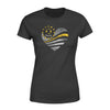 Apparel XS / Black Personalized Shirt - Galaxy Flag Heart - Dispatcher Shirt - Standard Women's T-shirt - DSAPP