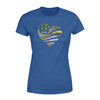Apparel XS / Royal Personalized Shirt - Galaxy Flag Heart - Dispatcher Shirt - Standard Women's T-shirt - DSAPP