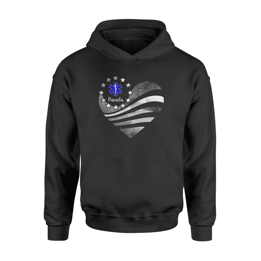 Apparel S / Black Personalized Shirt - Galaxy Flag Heart - EMS - DSAPP