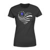 Apparel XS / Black Personalized Shirt - Galaxy Flag Heart - EMS - DSAPP