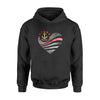 Apparel S / Black Personalized Shirt - Galaxy Flag Heart - Marine - DSAPP