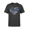 Apparel S / Black Personalized Shirt - Galaxy Flag Heart - Monogram - DSAPP