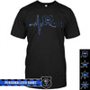 Apparel S / Black Personalized Shirt - Galaxy Heart Beat Stethoscope - Police Badge - Standard T-shirt
