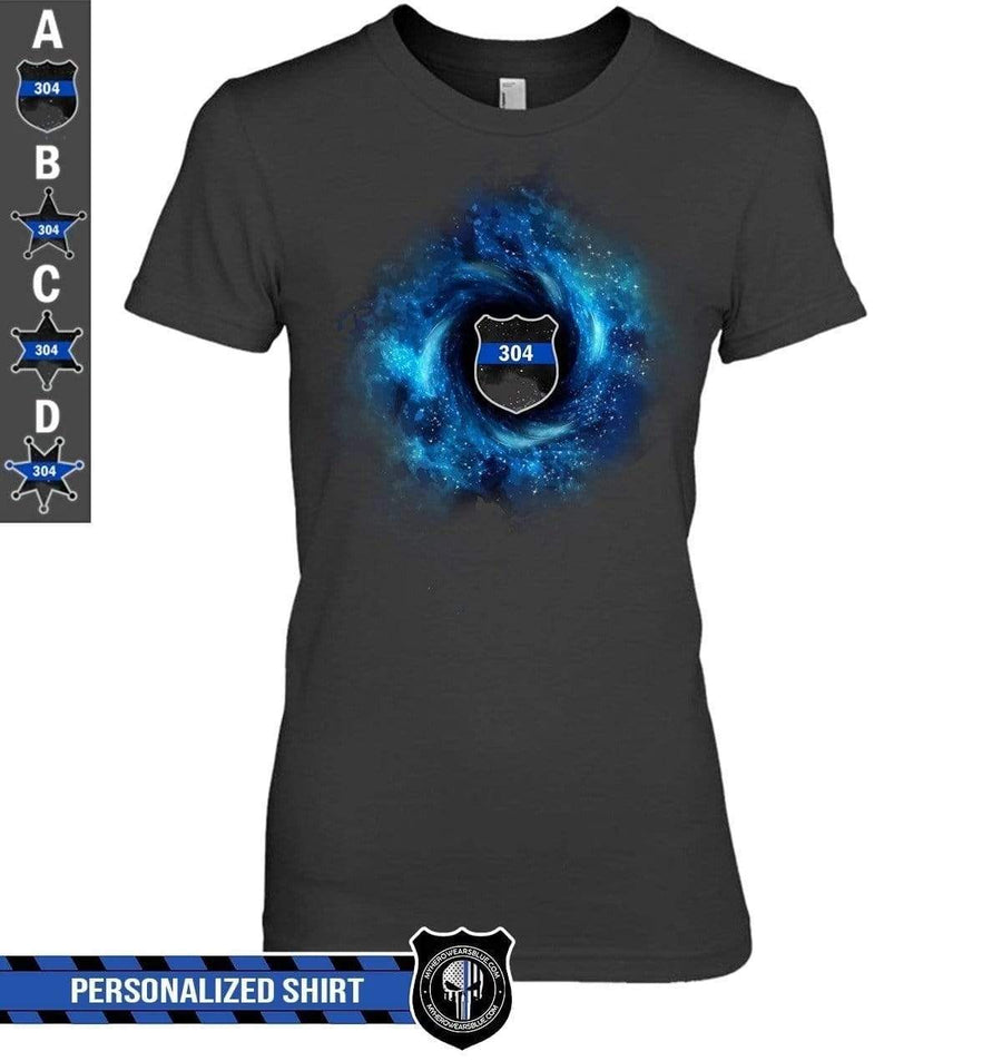Apparel XS / Black Personalized Shirt - Galaxy Tie Dye - Police Shirt - DSAPP
