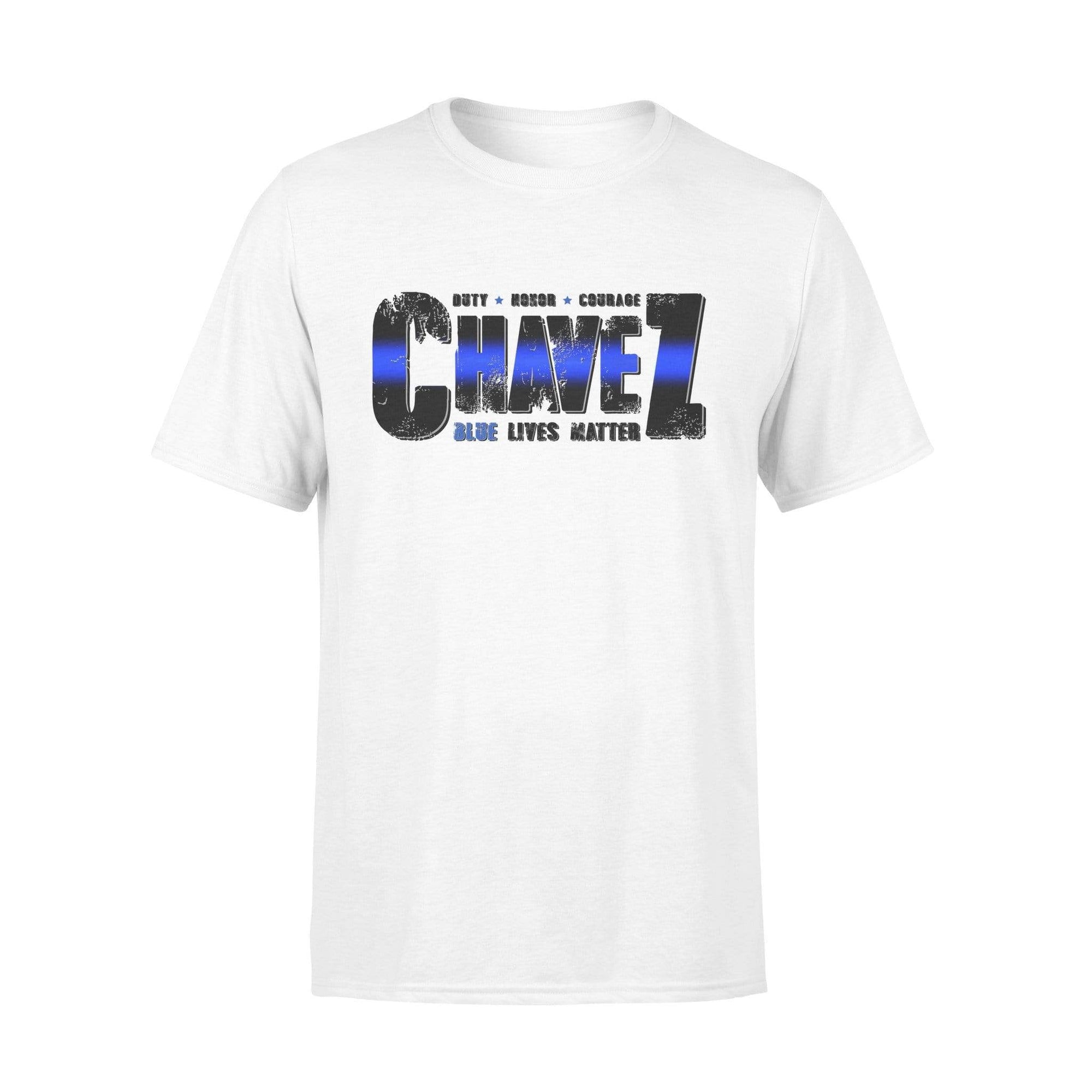 Apparel S / White Personalized Shirt - Glow Police Name Artwork - Standard T-shirt - DSAPP