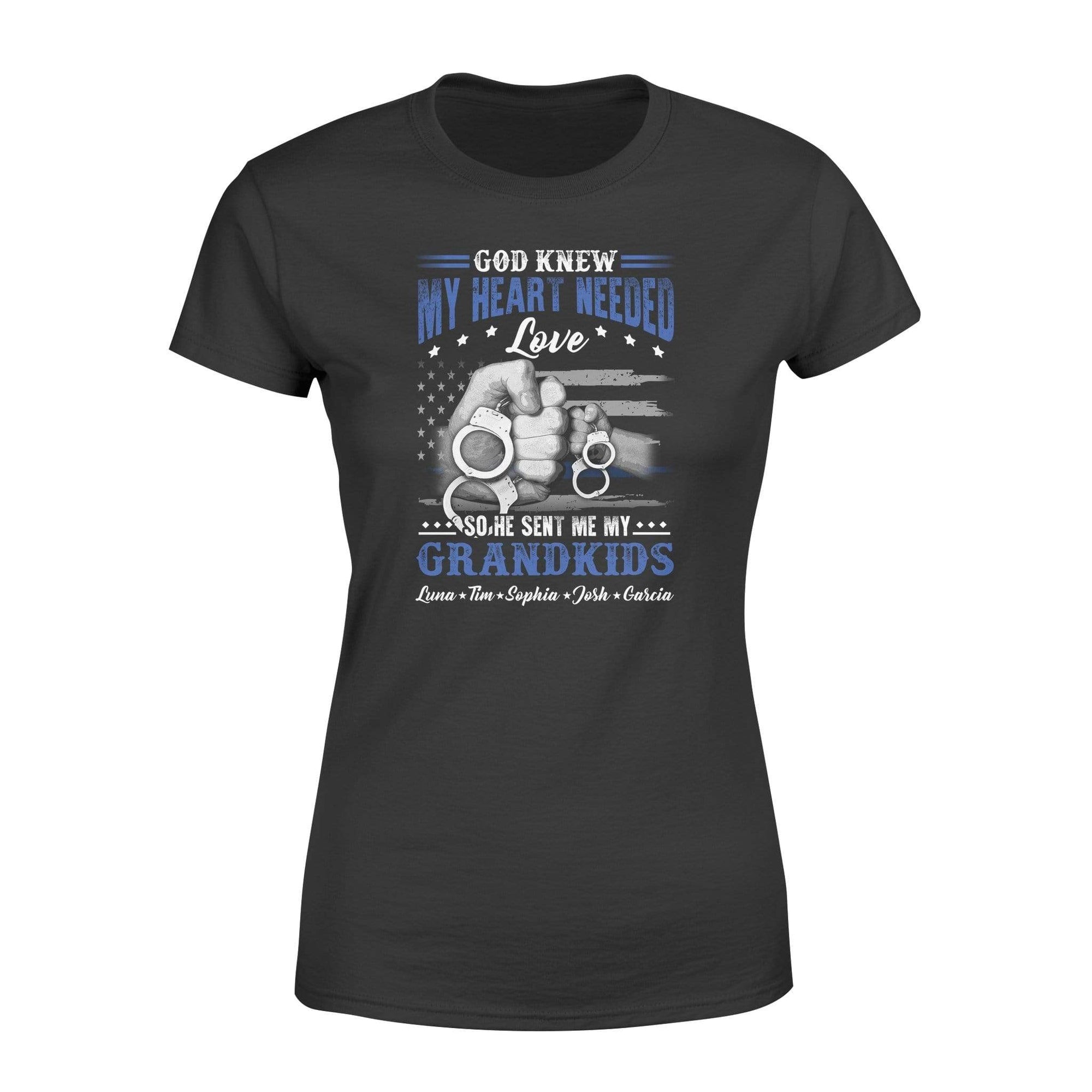 Apparel XS / Black Personalized Shirt - God Knew My Heart Needed Love - DSAPP