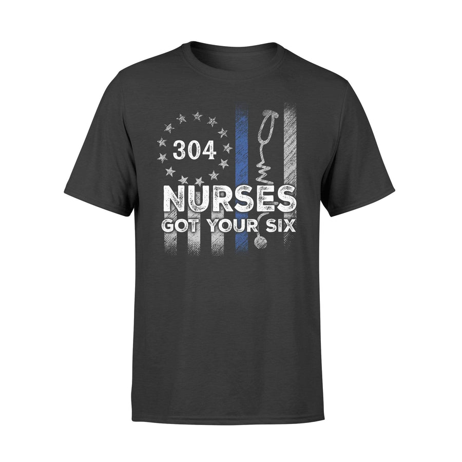 Apparel S / Black Personalized Shirt - Got Your Six - Nurse x Police - Badge Number - Standard T-shirt -DSAPP
