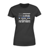 Apparel XS / Black Personalized Shirt - Got Your Six - Thin Blue Line Flag Inside - DSAPP