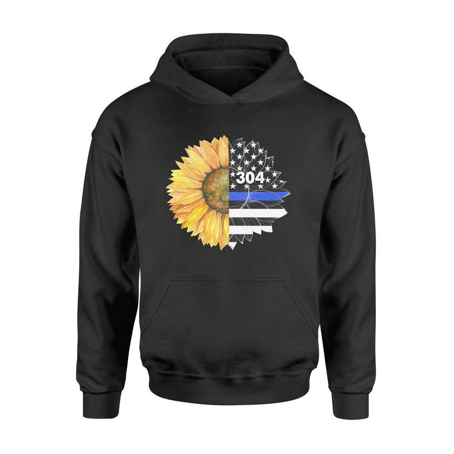 Apparel S / Black Personalized Shirt - Half Sunflower - Half Flag - DSAPP