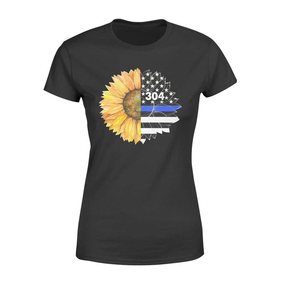 Apparel XS / Black Personalized Shirt - Half Sunflower - Half Flag - DSAPP