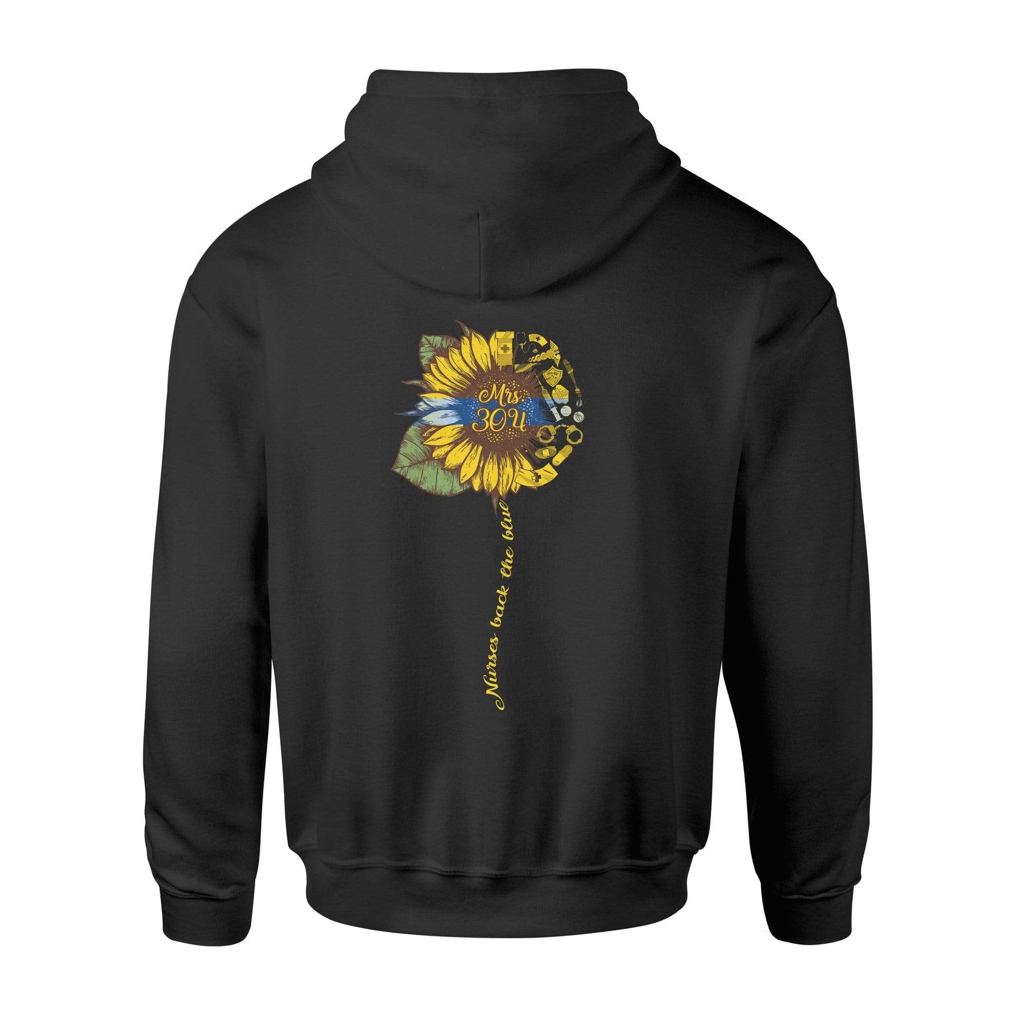 Apparel S / Black Personalized Shirt - Half Sunflower Typical Things - Police x Nurse - DSAPP