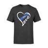 Apparel S / Black Personalized Shirt - Heart Love - Standard T-shirt - DSAPP