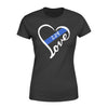 Apparel XS / Black Personalized Shirt - Heart Love - Standard Women's T-shirt - DSAPP