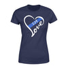 Apparel XS / Navy Personalized Shirt - Heart Love - Standard Women's T-shirt - DSAPP