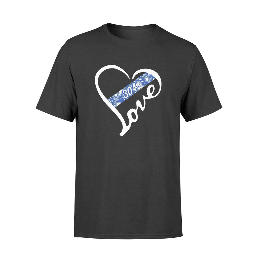 Apparel S / Black Personalized Shirt - Heart Love - Thin Blue Line Paisley - DSAPP