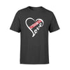 Apparel S / Black Personalized Shirt - Heart Love - Thin Red Line Paisley - DSAPP