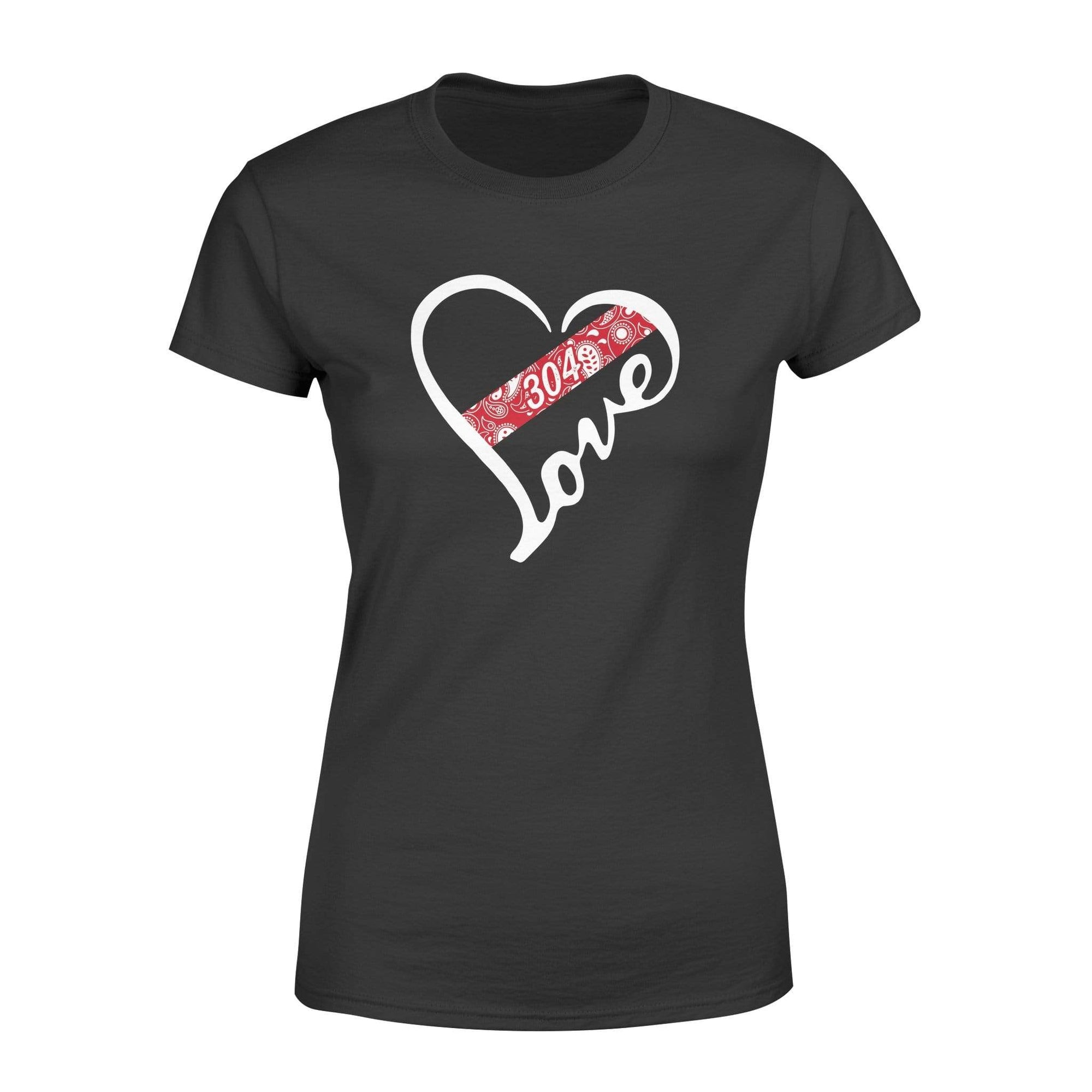Apparel XS / Black Personalized Shirt - Heart Love - Thin Red Line Paisley - DSAPP