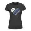 Apparel XS / Black Personalized Shirt - Heart TBL Flag - Blue Line Mom - DSAPP