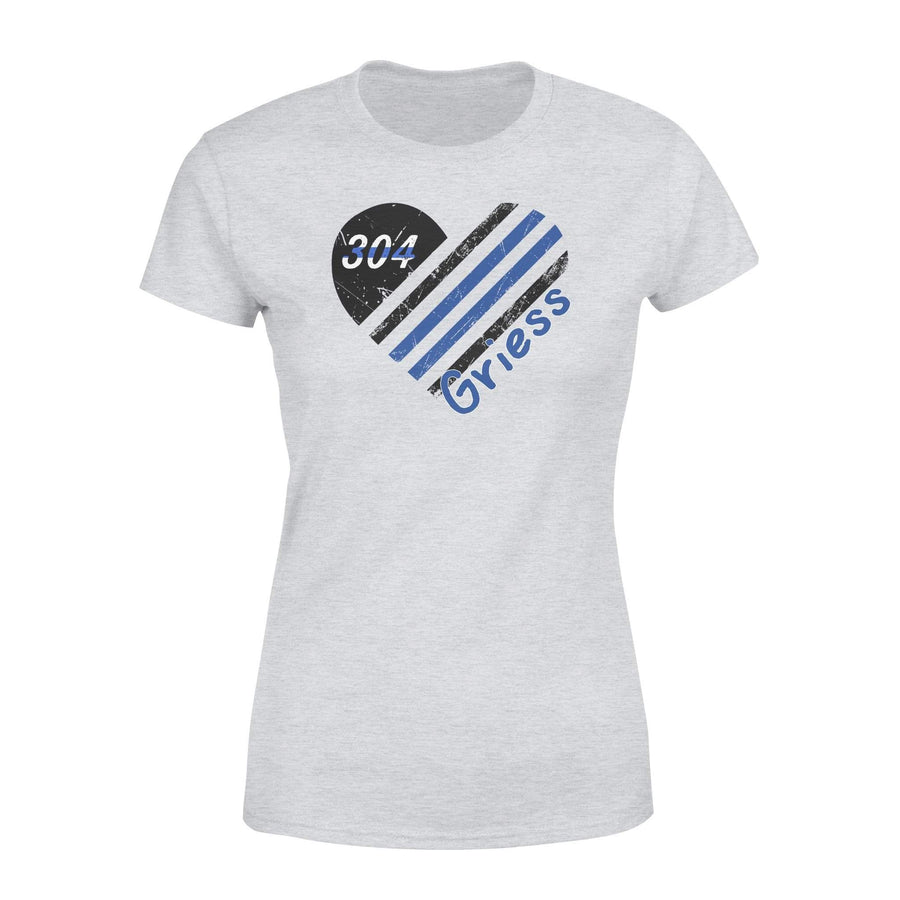 Apparel XS / Grey Personalized Shirt - Heart TBL Flag Light Color Shirt - Standard Women's T-shirt - DSAPP