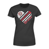 Apparel XS / Black Personalized Shirt - Heart Thin Red Line - Firefighter Axe - DSAPP