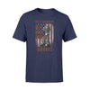 Apparel S / Navy Personalized Shirt - Hello Darkness My Old Friend  - Nation Flag Veteran - Standard T-shirt - DSAPP
