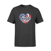 Apparel S / Black Personalized Shirt - Hurricane Heart - Nation Flag - DSAPP